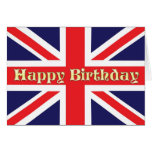 A Birthday card with a Union Jack