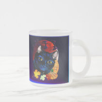 A Black Cat Halloween mugt mugs