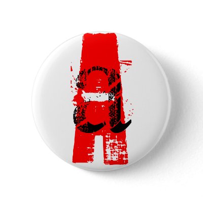 A- = blood type pinback button by plurals