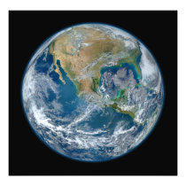 A Blue Marble Image of the Planet Earth Photo Art