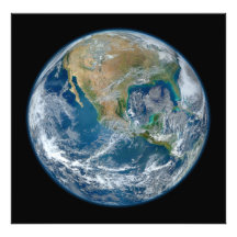 A Blue Marble Image of the Planet Earth Photo Art