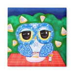 A Blueberry Night Fridge Magnet