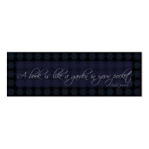 A book is - Arabic prover bookmark Business Card Template