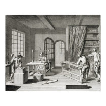 A bookmaker's workshop, from the 'Encyclopedie des posters