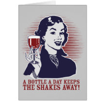 A Bottle A Day Personalizable Card
