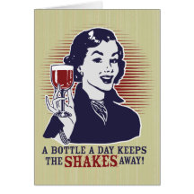 A Bottle A Day Personalizable Card