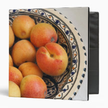 A bowl of Mediterranean Apricots 2 3 Ring Binder