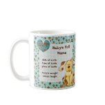 A Boy's Best Friend Photo Baby Announcement Mug
