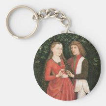A Bridal Pair ~ artist unknown Keychain