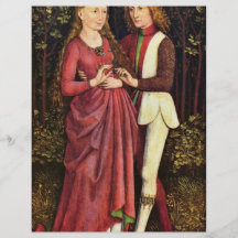 A Bride And Groom By Schwäbischer Meister Um 1470 Personalized Flyer