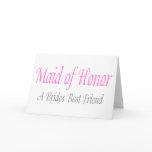 A Bride's Best Friend Card