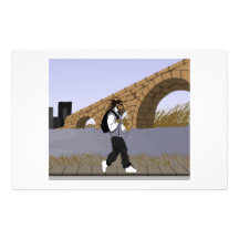 A Bridge View Stroll (digital) Stationery Design