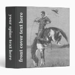 A Bucking Bronco by Remington, Vintage Cowboy 3 Ring Binder