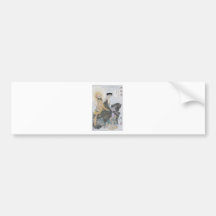 A Buddhist Monk Receives Seeds On a Moonlit Night Bumper Stickers