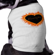 A Burning Thing Fire Heart Doggie Tee