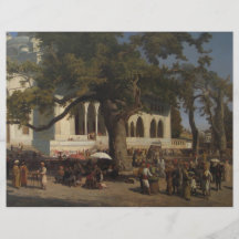 A Busy Market by Karl von Eckenbrecher Personalized Flyer