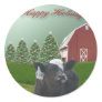 A Calf's Christmas Sticker