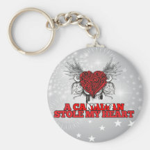 A Canadian Stole my Heart Keychain