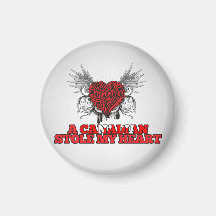 A Canadian Stole my Heart Refrigerator Magnet