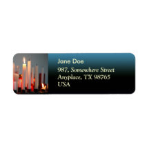 A Candle for Peace Return Address Labels