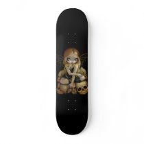 A Candle in the Dark gothic fairy skull Skateboard