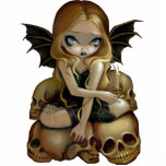 A Candle In The Dark skull fairy Photo Sculpture