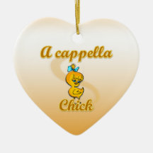 A cappella Chick Christmas Tree Ornament
