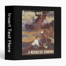 A Careless Word World War 2 3 Ring Binders