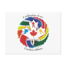 A Celebration of our Canadian Athletes postcards