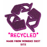A Cheeky Womans Recycled T-Shirt