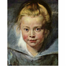 A Child'S Head (Portrait Of Clara Serena Rubens Acrylic Cut Out