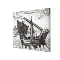 A Chinese Junk canvas prints