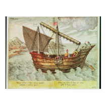 A Chinese Junk postcards