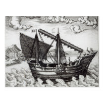 A Chinese Junk postcards