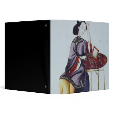 A Chinese Woman Arranging her Hair Vinyl Binder by bridgemanart