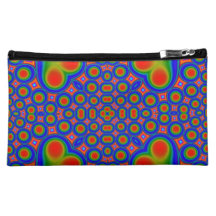 A Circle and hearth pattern Cosmetic Bag