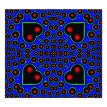 A Circle and hearth pattern Photo Print