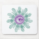 A circle of hands and an Eye mousepads