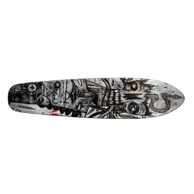 A Clear Concious Skate Board by jessereno