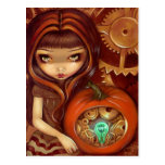 "A Clockwork Pumpkin" Postcard