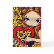 "A Clockwork Valentine" Greeting Card