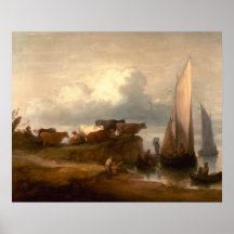 A Coastal Landscape - 1784 Print