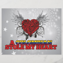 A Colombian Stole my Heart Custom Flyer
