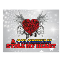 A Colombian Stole my Heart Postcard