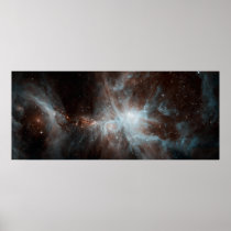 A colony of hot young stars in the Orion Nebula Poster