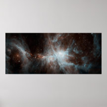 A colony of hot young stars in the Orion Nebula Poster