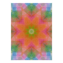 A Colourful Mandala Invite