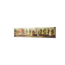 A Commedia Dell'Arte Troupe Before a Renaissance T Gallery Wrapped Canvas