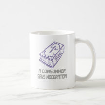 A consommer sans modération Lilas Gris Coffee Mugs