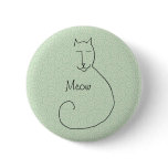 A Contented Kitty Button